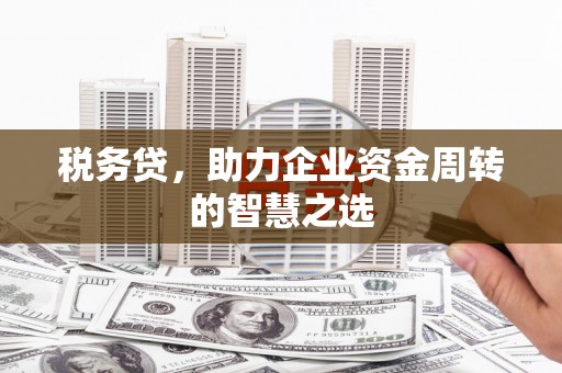万载税务贷，助力企业资金周转的智慧之选