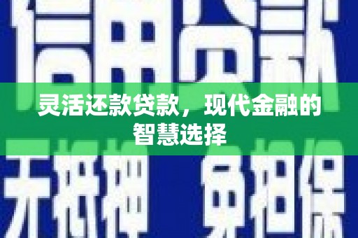 万载灵活还款贷款，现代金融的智慧选择