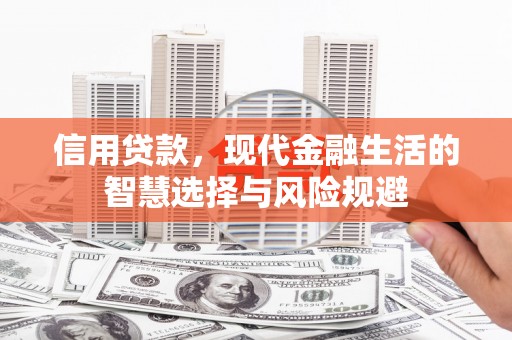 万载信用贷款，现代金融生活的智慧选择与风险规避