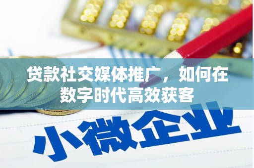 万载贷款社交媒体推广，如何在数字时代高效获客