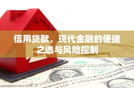 万载信用贷款，现代金融的便捷之选与风险控制