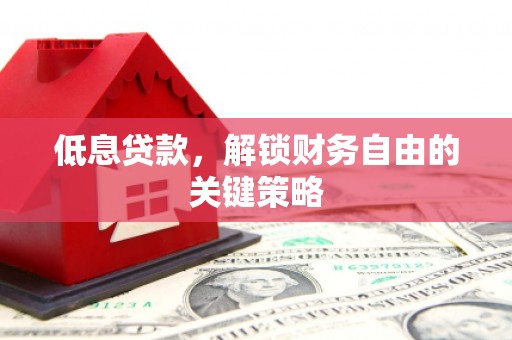 万载低息贷款，解锁财务自由的关键策略