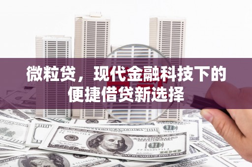 万载微粒贷，现代金融科技下的便捷借贷新选择
