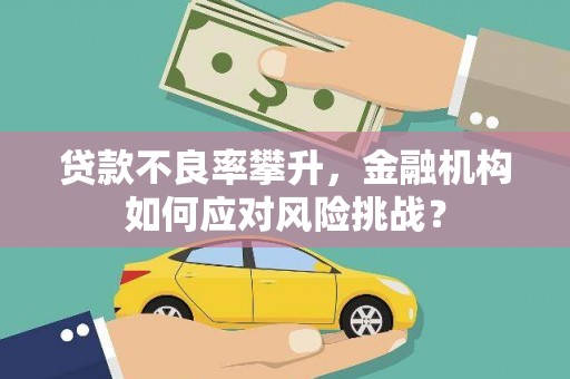 万载贷款不良率攀升，金融机构如何应对风险挑战？