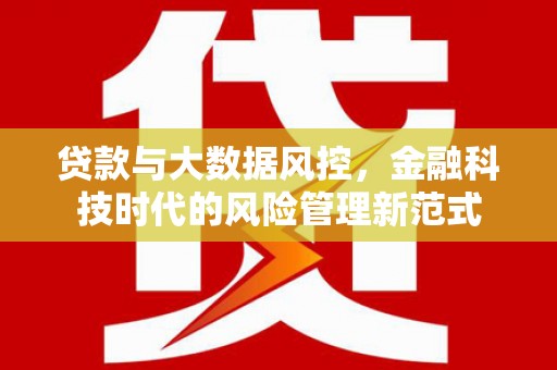万载贷款与大数据风控，金融科技时代的风险管理新范式