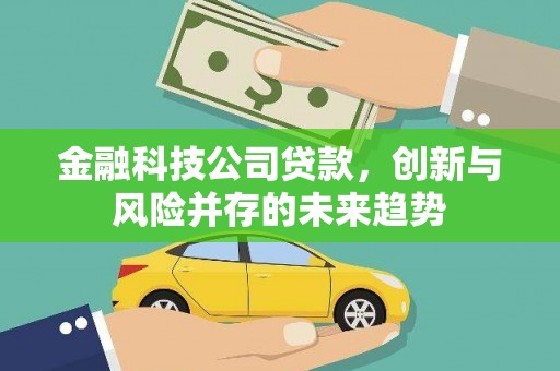 万载金融科技公司贷款，创新与风险并存的未来趋势