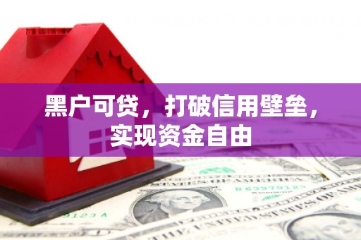 万载黑户可贷，打破信用壁垒，实现资金自由