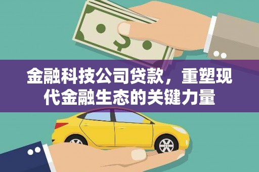 万载金融科技公司贷款，重塑现代金融生态的关键力量