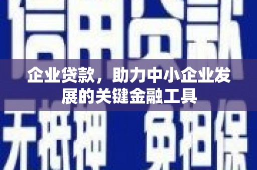 万载企业贷款，助力中小企业发展的关键金融工具