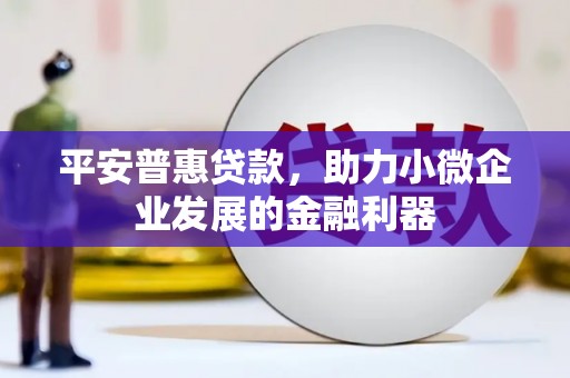 万载平安普惠贷款，助力小微企业发展的金融利器