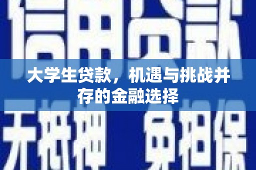 万载大学生贷款，机遇与挑战并存的金融选择