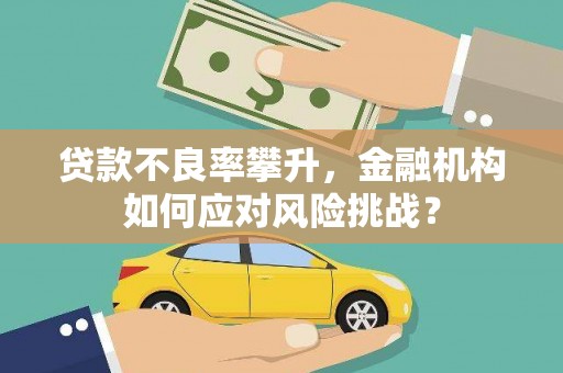 万载贷款不良率攀升，金融机构如何应对风险挑战？
