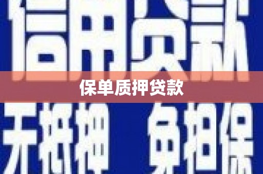 万载保单质押贷款
